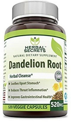 HERBAL SECRETS DANDELION ROOT 520 MG 120 CAPVEGI