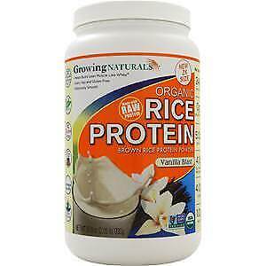 RICE PROTEIN POWDER VANILLA ORGANIC 2 LB