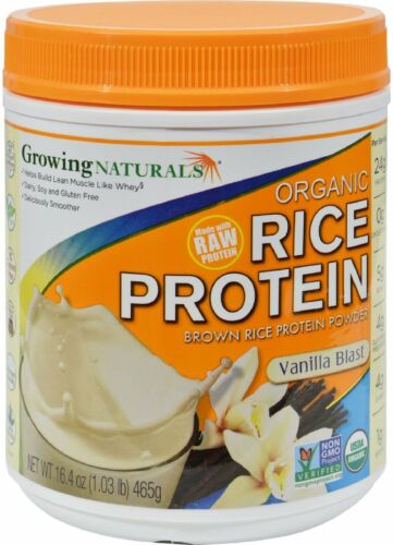 RICE PROTEIN POWDER VANILLA ORGANIC 1 LB