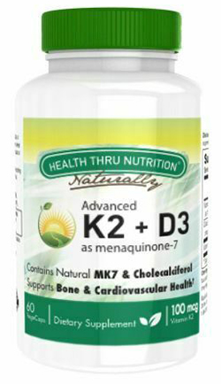 K2 100MCG AS MENAQUINONE 7 + D3 1000 IU 60 SOFTGEL