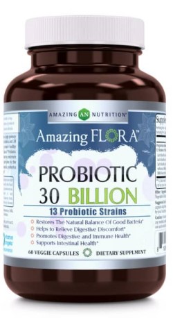 AMAZING FLORA PROBIOTIC 13 STRAINS 30 BILLION 60 CAPVEGI