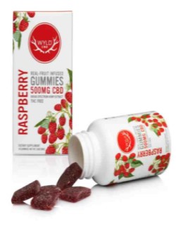 REAL-FRUIT INFUSED CBD GUMMIES RASPBERRY 500 MG 20 GUMMY