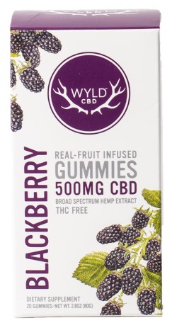 REAL-FRUIT INFUSED CBD GUMMIES BLACKBERRY 500 MG 20 GUMMY