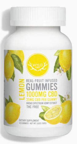 REAL-FRUIT INFUSED CBD GUMMIES LEMON 1000 MG 40 GUMMY