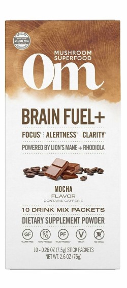 BRAIN FUEL+ MOCHA MUSHROOM SUPERFOOD DRINK STICK 10 PKT