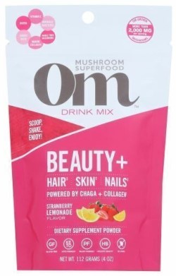 BEAUTY+ STRAWBERRY LEMONADE MUSHROOM SUPERFOOD DRINK MIX 112 GM