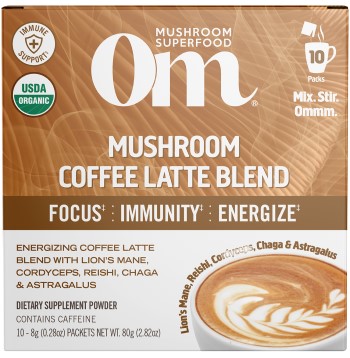 MUSHROOM POWERED COFFEE LATTE 10 PKT